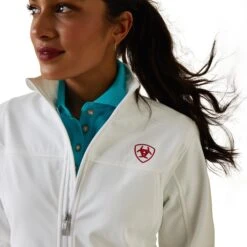 Ariat® Ladies Team Mexico White Mexican Flag Softshell Jacket 10043548 -Western Belle Deals S23 WMS ENGL 10043548 detail02 b3d2ea51 9776 4822 8ceb 84025c2348b4