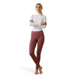 Ariat® Ladies Tek Tight Wild Ginger Pink Leggings 10044637 -Western Belle Deals S23 WMS ENGL 10044637 full