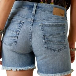 Ariat® Ladies 5" Stephanie Light Wash Denim Shorts 10044360 -Western Belle Deals S23 WMS WEST 10044360 detail01
