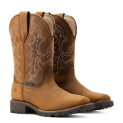 Ariat® Ladies Unbridled™ Rancher H2O Oily Distressed Tan Boots 10044437 -Western Belle Deals S23 WMS WEST 10044437 pair