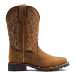 Ariat® Ladies Unbridled™ Rancher H2O Oily Distressed Tan Boots 10044437 -Western Belle Deals S23 WMS WEST 10044437 side1