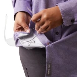 Ariat® Ladies Rebar Made Tough VentTEK DuraStretch™ Purple Shirt 10043563 -Western Belle Deals S23 WMS WORK 10043563 detail02 plus