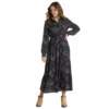 Panhandle® Ladies Paisley Print Navy Maxi Dress WLWRD2R01K-42