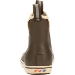 XTRATUF Ladies Brown 6" Rubber Ankle Deck Boots XWAB-900 -Western Belle Deals XWAB900 4 EXTRALARGE