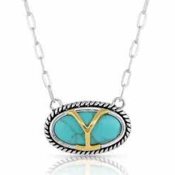 Montana Silversmiths® Ladies YellowstoneTurquoise Necklace YELNC5300