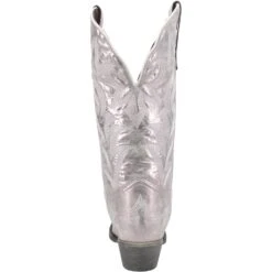 Laredo Ladies Dream Girl Silver Embroidered Snip Toe Boots 52463 8 Laredo Ladies Dream Girl Silver Embroidered Snip Toe Boots 52463 -Western Belle Deals dljrt