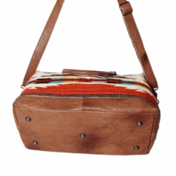 American Darling Muti-Color Aztec & Serape Brown Duffle Bag ADBG460I 6 American Darling Muti-Color Aztec & Serape Brown Duffle Bag ADBG460I -Western Belle Deals eswfgh