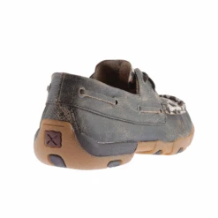 Twisted X Ladies Distressed Brown & Leopard Print Driving Mocs WDM0057 -Western Belle Deals fsads