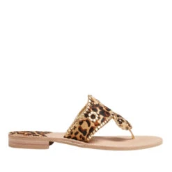 Jack Rogers Ladies Haircalf Leopard Flat Sandals 141211JK01 -Western Belle Deals jacks 4