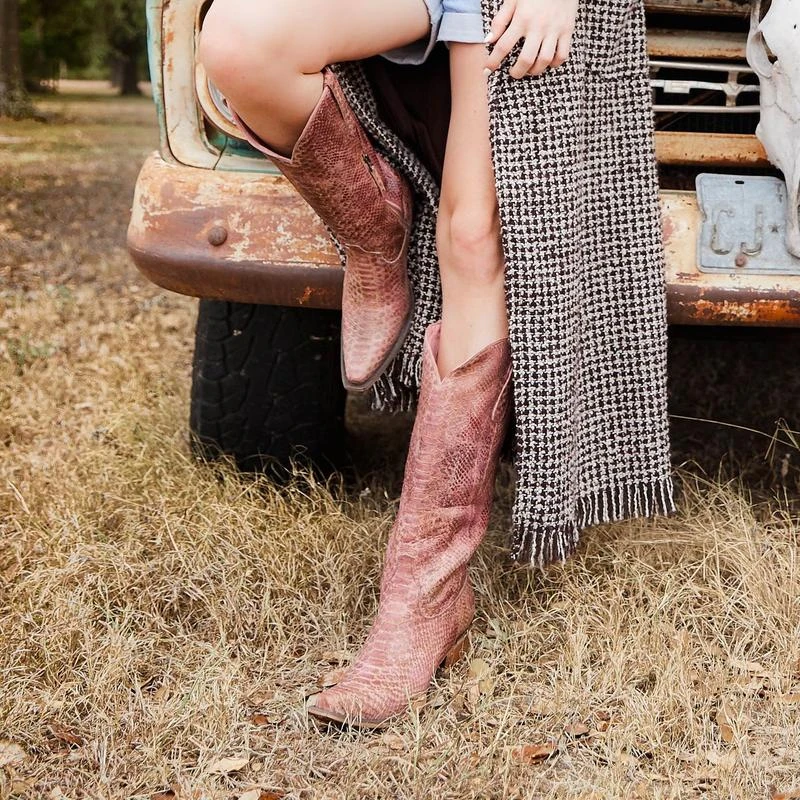 Junk Gypsy By Lane Ladies Desert Highway Pink Snake Print Boots JG0064A 9 Junk Gypsy By Lane Ladies Desert Highway Pink Snake Print Boots JG0064A - Image 9