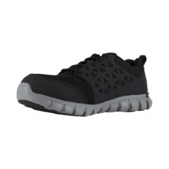 Reebok Ladies Sublite Oxford Cushion Black Athletic Work Shoes RB041 -Western Belle Deals rb041 1