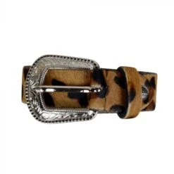 Myra Bag Ladies Rock On Leopard Hairon Leather Belt S-2929 -Western Belle Deals s 2929 2 1