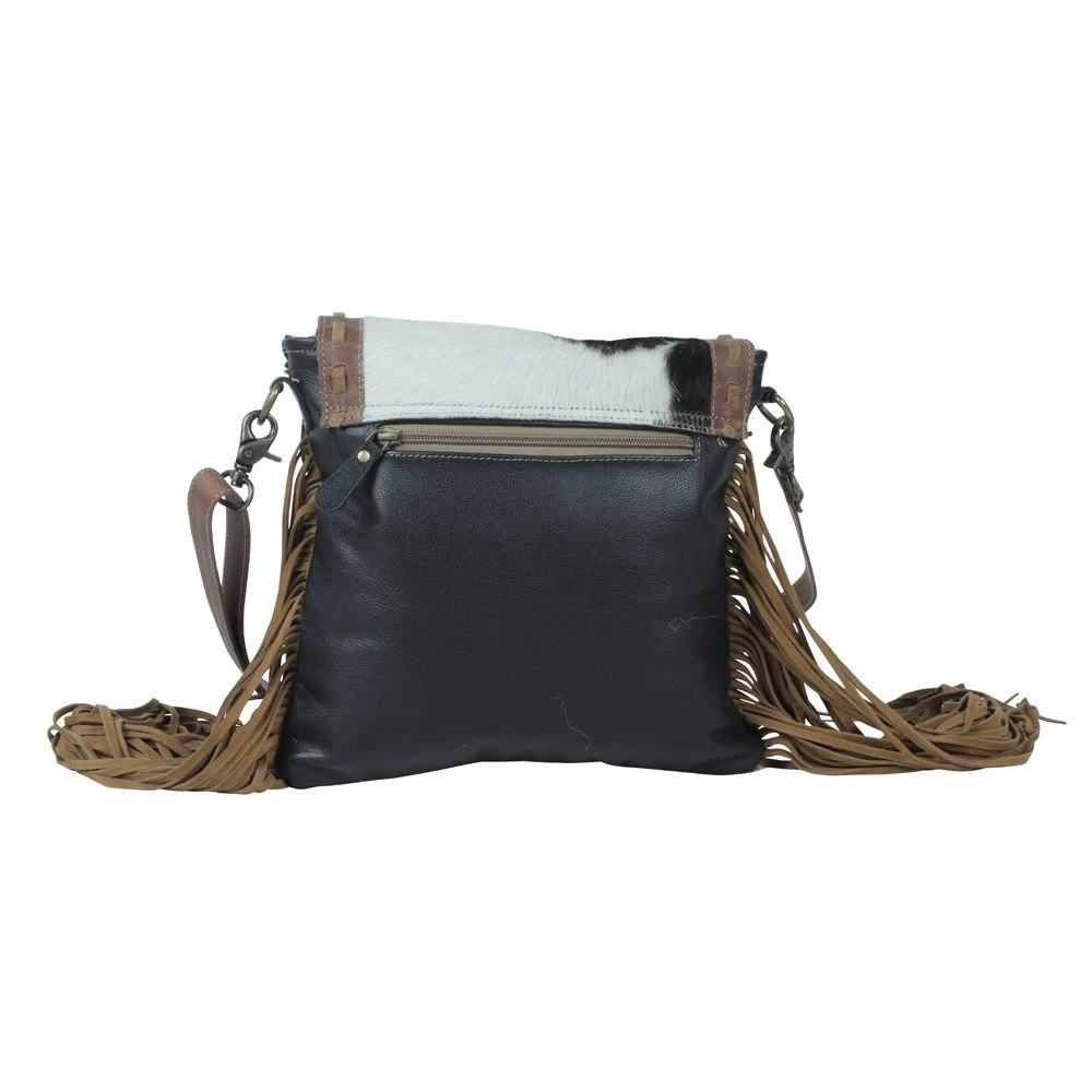 Myra Bag Ladies Oak Forest Leather & Cowhide Handbag S-5181 3 Myra Bag Ladies Oak Forest Leather & Cowhide Handbag S-5181 - Image 3
