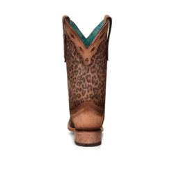 Corral Boots Corral Ladies Leopard Print Square Toe Boots C3788 -Western Belle Deals unnamed 3
