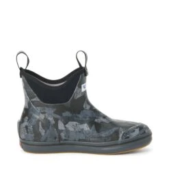 XTRATUF Ladies Black Camo Ankle Deck Boots XWAB-002 7 XTRATUF Ladies Black Camo Ankle Deck Boots XWAB-002 -Western Belle Deals xwab 002 Left